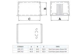 Caixas para reator + dragão plásticos